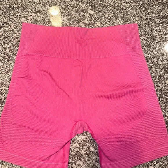 JoyLab Pink Bike Shorts High Waist Stretchy - Picture 2 of 3